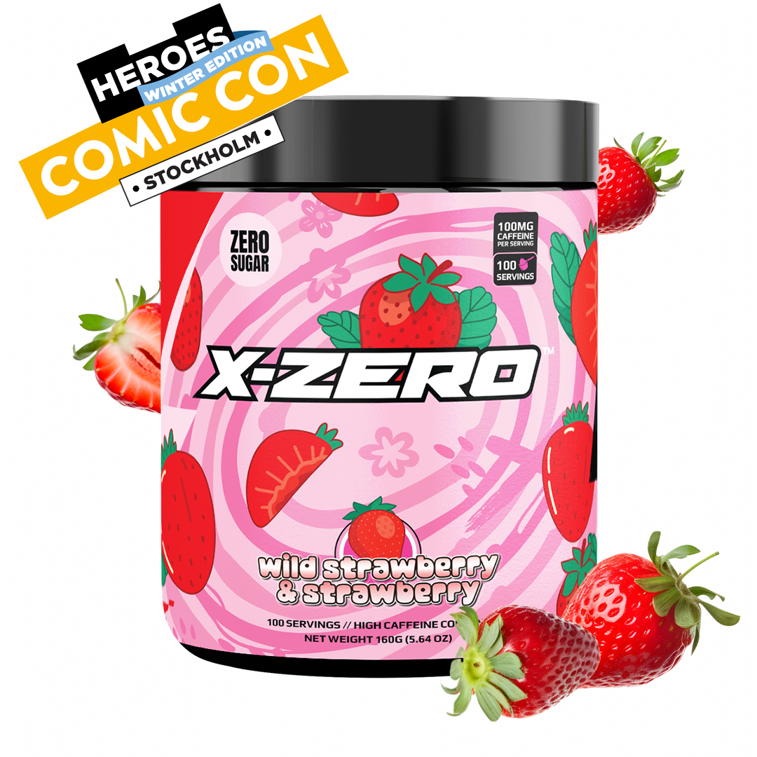 X-Zero Wild Strawberry & Strawberry (160g / 100 portioner)