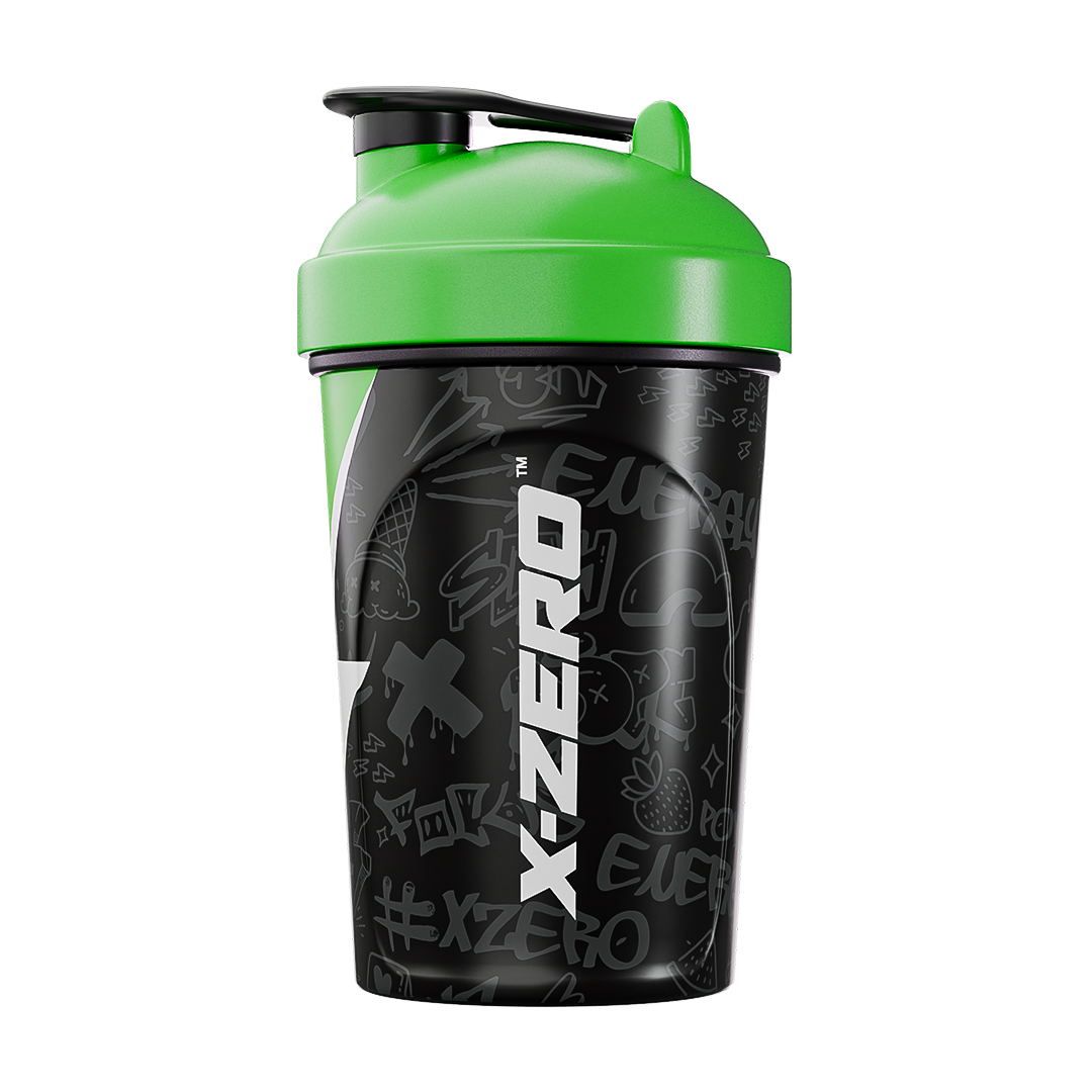 X-Zero Black & Green Shaker (500ml) – X-Zero Energy