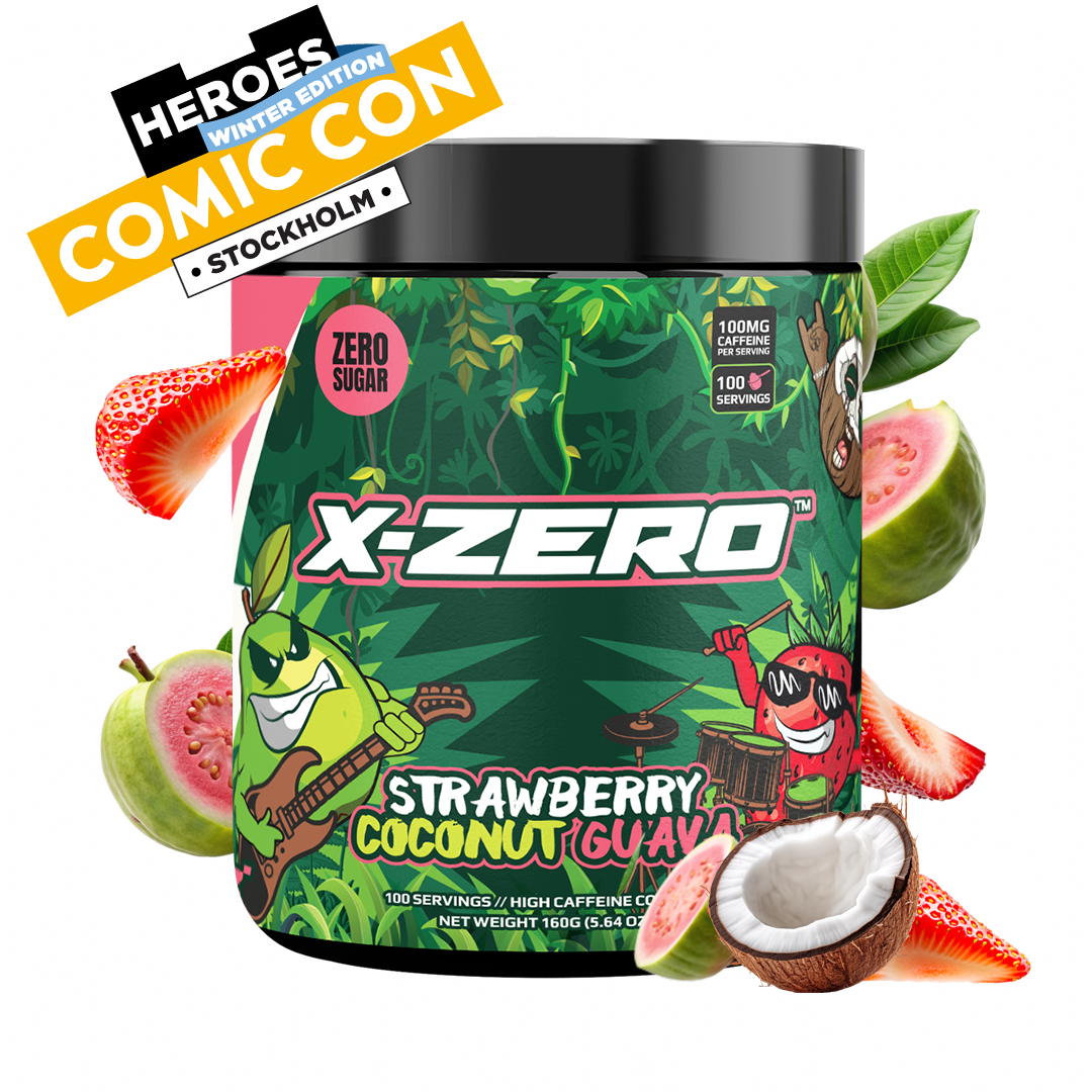 X-Zero Strawberry Coconut Guava (160g / 100 portioner)