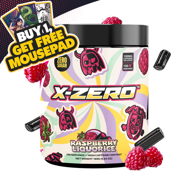 X-Zero Raspberry Liquorice (160g / 100 Servings)