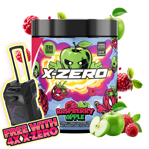 X-Zero Raspberry Apple (160g / 100 portioner)