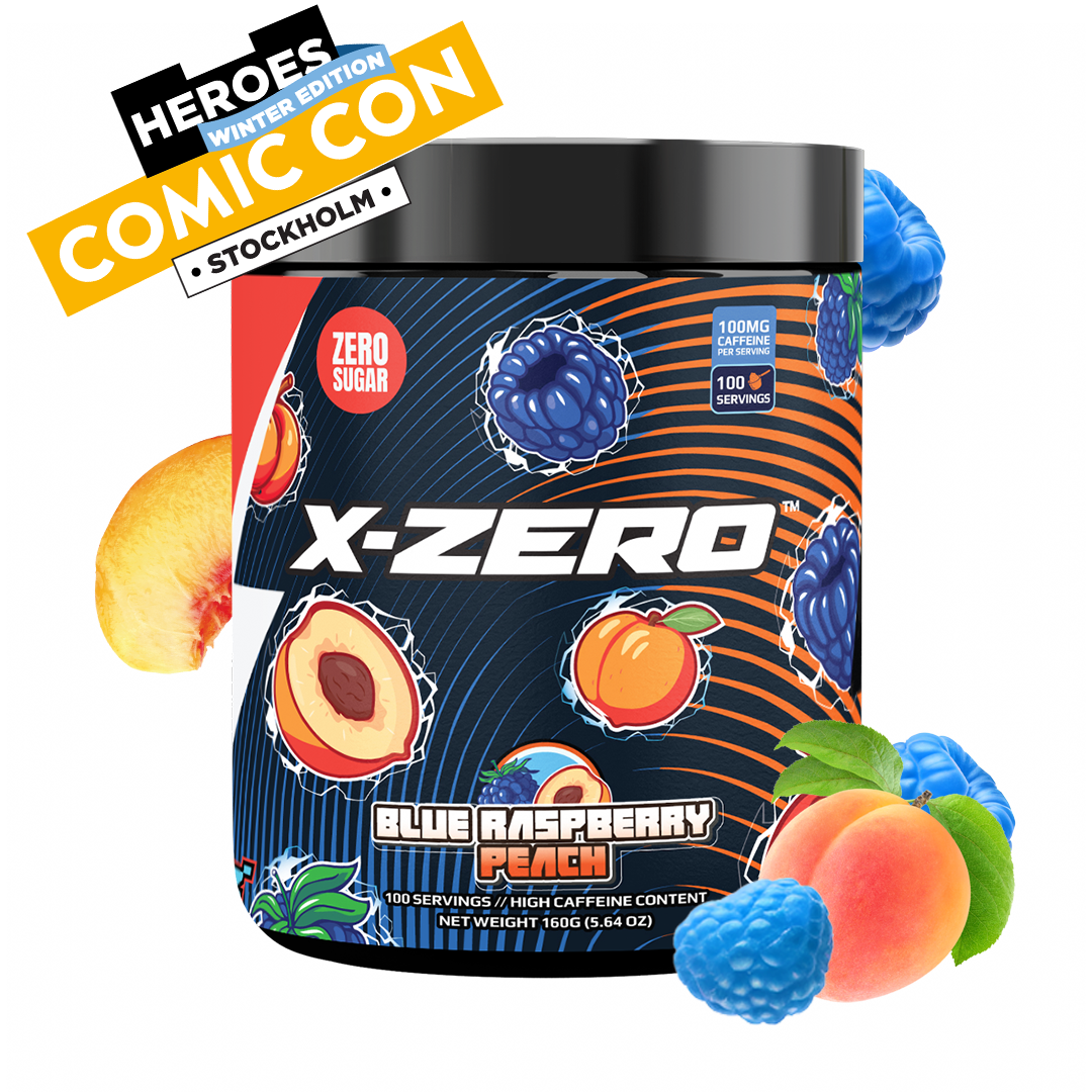 X-Zero Blue Raspberry Peach (160g / 100 Servings)