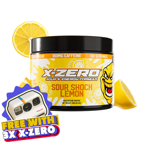 X-Zero Sour Shock Lemon (240g / 60 Servings)