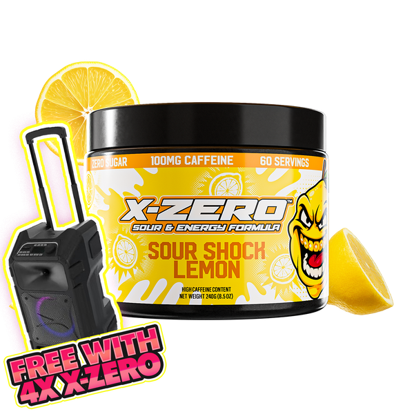 X-Zero Sour Shock Lemon (240g / 60 Servings)