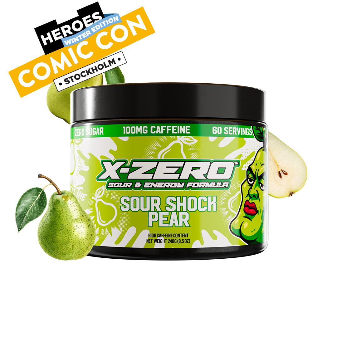 X-Zero Sour Shock Pear (240g / 60 portioner)