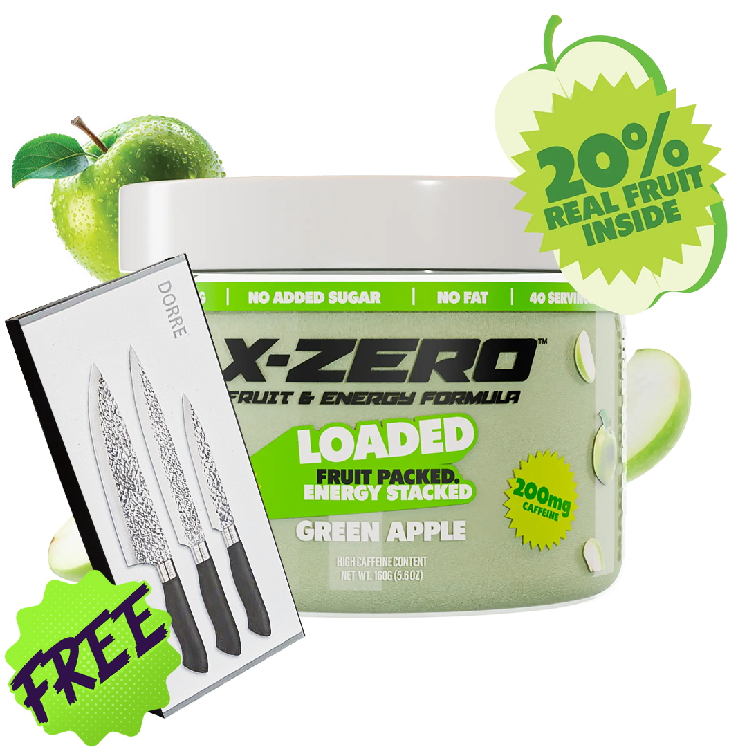 X-Zero Green Apple Loaded (160g / 40 Servings)