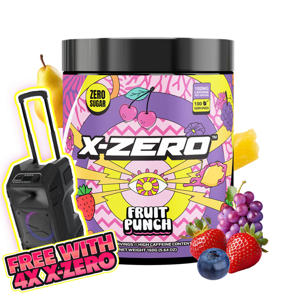 X-Zero Fruit Punch (160g / 100 Servings)