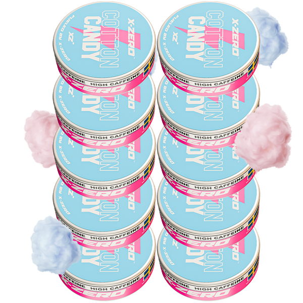 Cotton Candy Energy Pouches (10 Pack/200 Pouches)