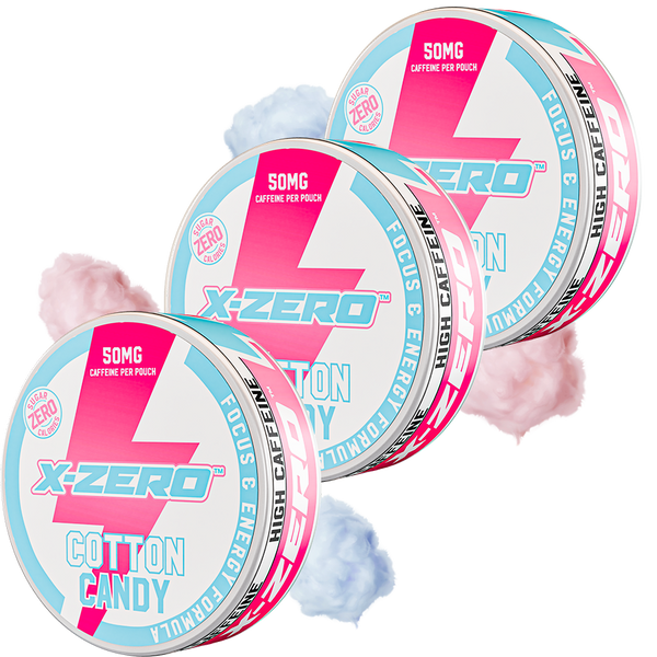 Cotton Candy Energy Pouches (3 Pack / 60 Pouches)