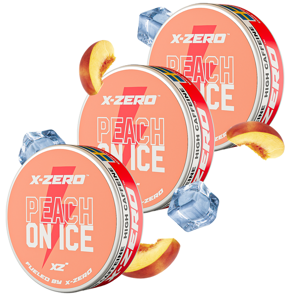 Peach on Ice Energy Pouches (3 Pack / 60 Pouches)