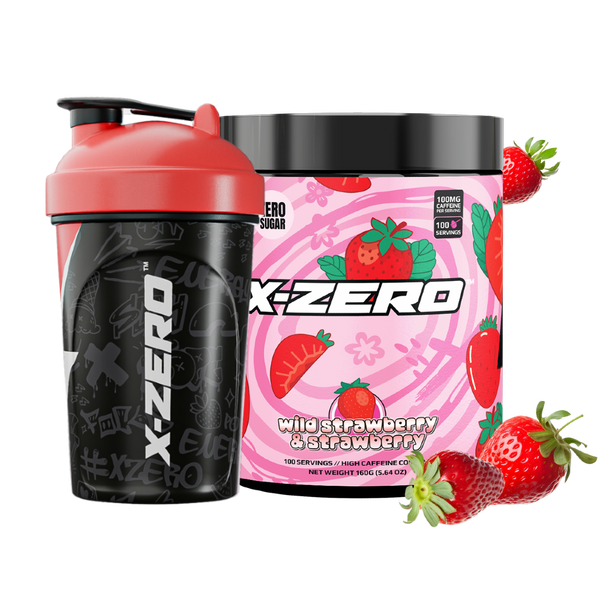 X-Zero Wild Strawberry & Strawberry + 500ml Shaker (Bundle)