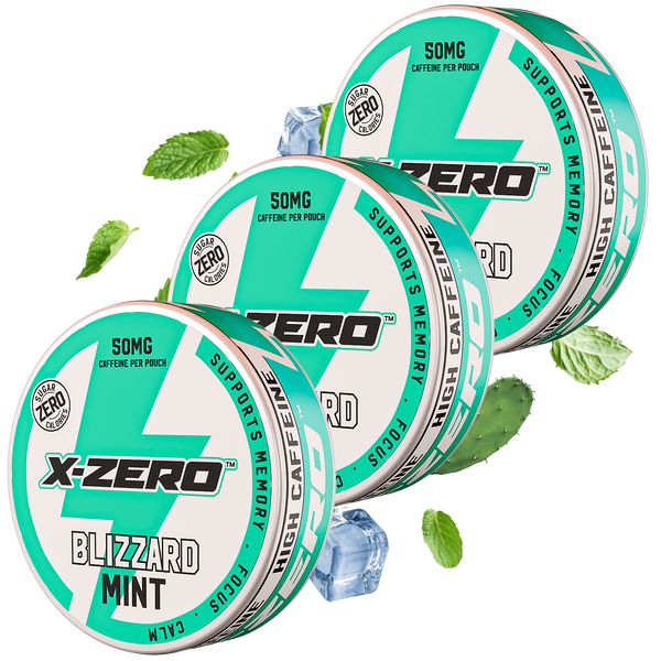Blizzard Mint Energy Pouches (3 Pack / 60 Pouches)