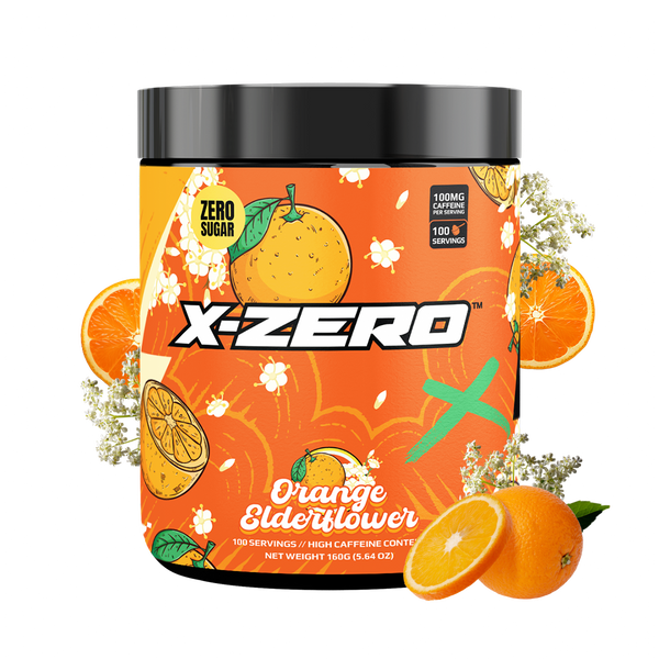 X-Zero Orange Elderflower (160g / 100 Servings)