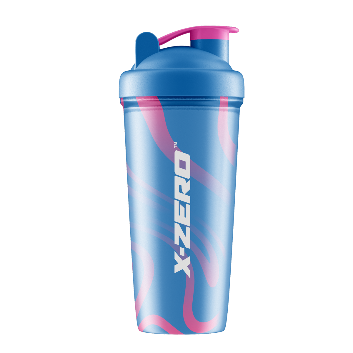 X-Zero Swirly Blue & Pink Shaker (700ml) – X-Zero Energy
