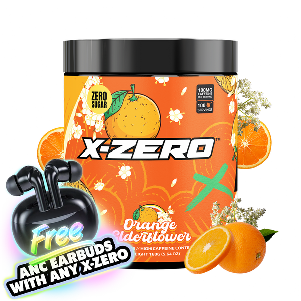 X-Zero Orange Elderflower (160g / 100 Servings)
