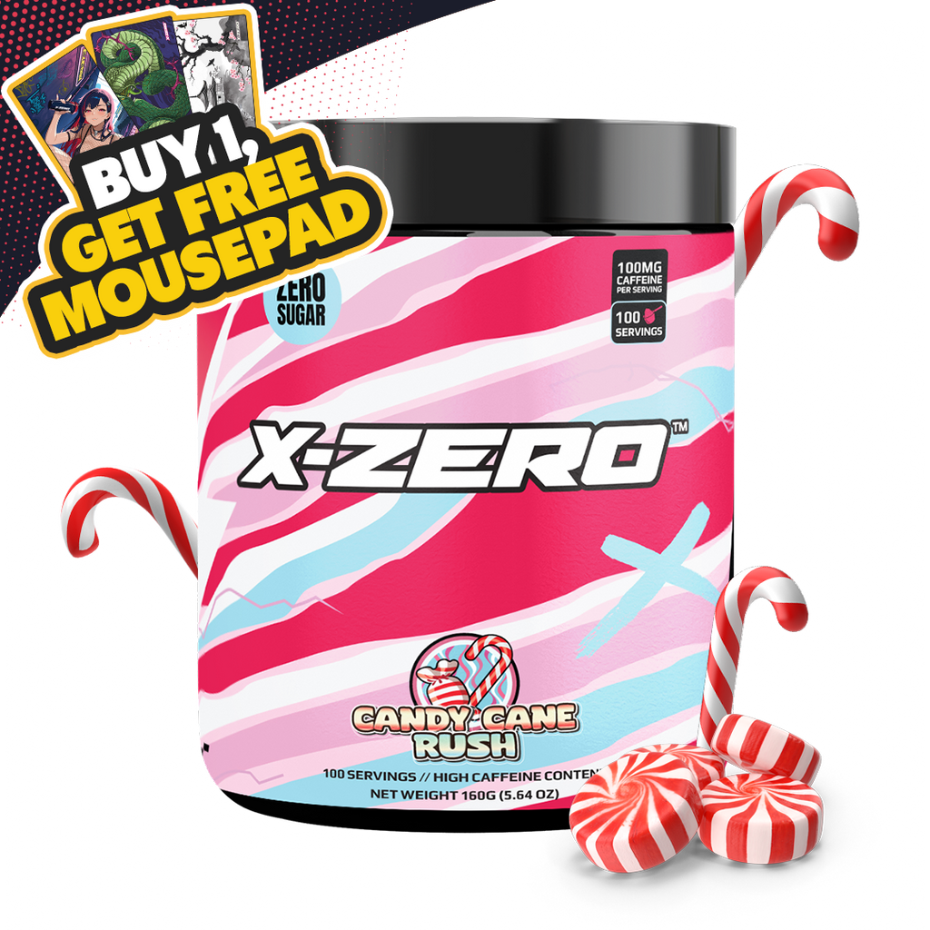 X-Zero Candy Cane Rush (160g / 100 Servings)