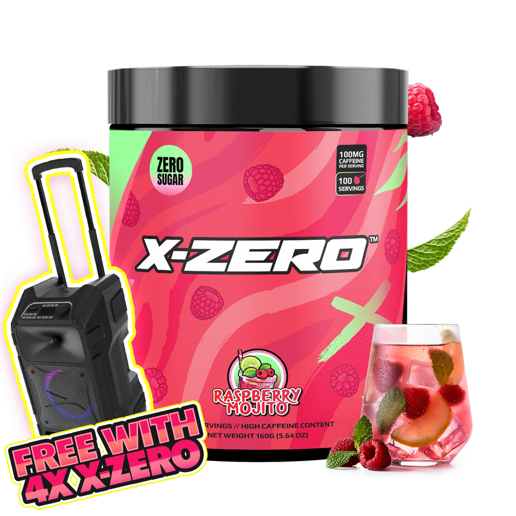 X-Zero Raspberry Mojito (160g / 100 Servings)
