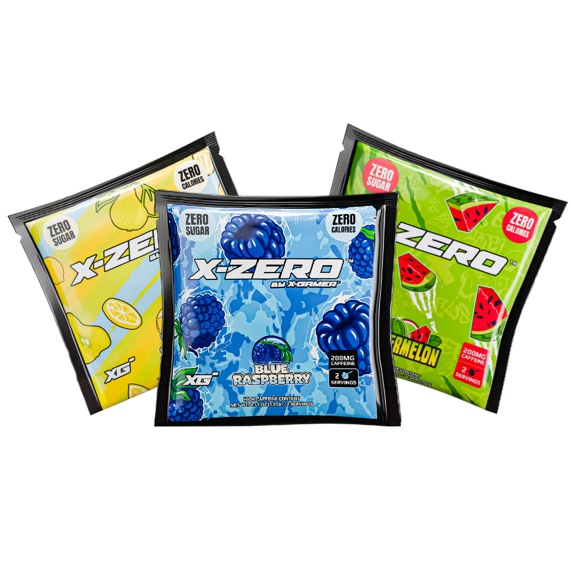 Brandon X Blue Raspberry X-Zero 3 Pack (6 Servings) – X-Zero Energy
