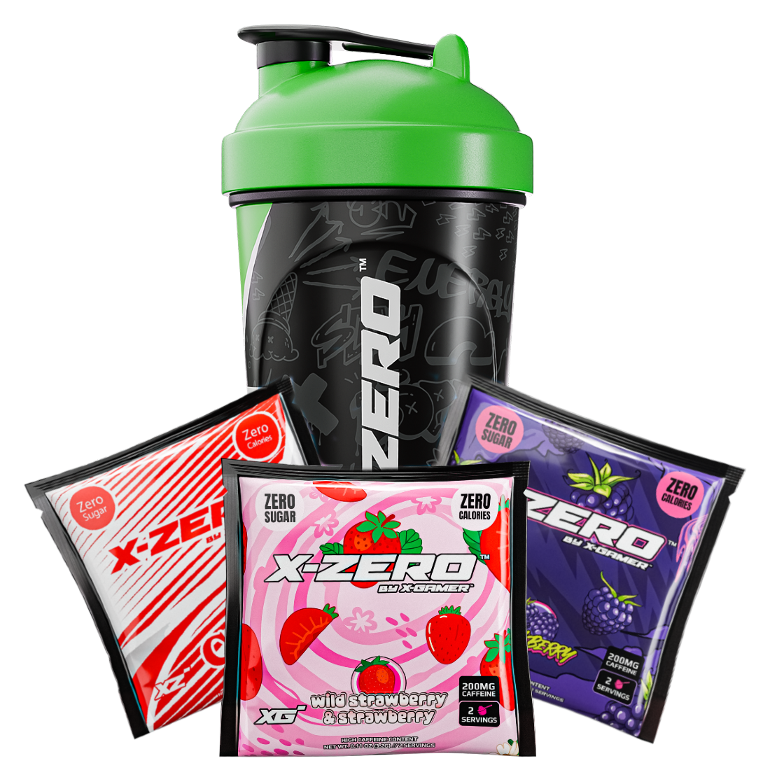 3 X-Zero Samples + Shaker – X-Zero Energy