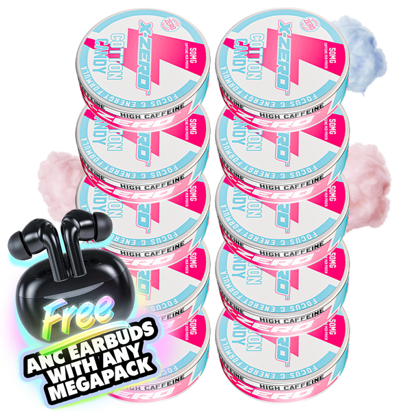 Cotton Candy Energy Pouches (10 Pack/200 Pouches)