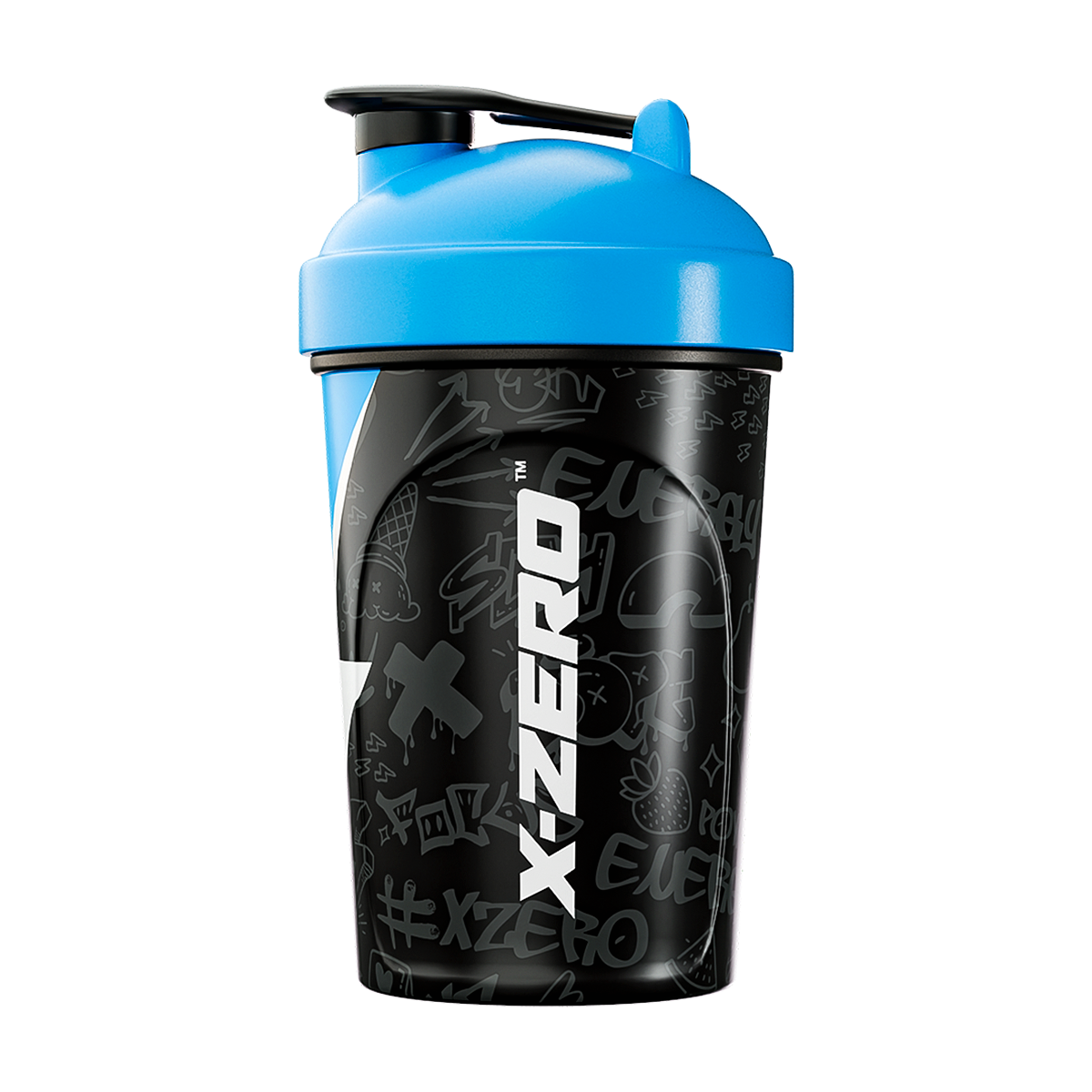 Mix Zero X-Zero Black & Blue Shaker (500ml) – X-Zero Energy