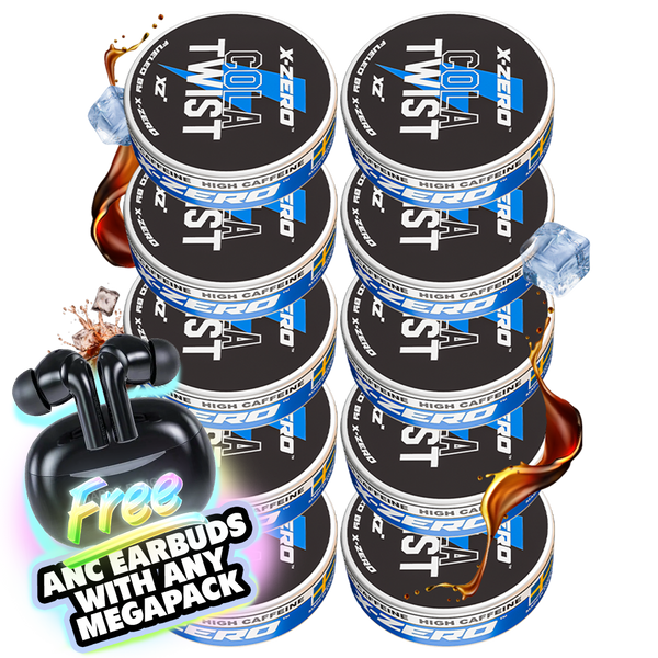 Cola Twist Energy Pouches (10 Pack/200 Pouches)