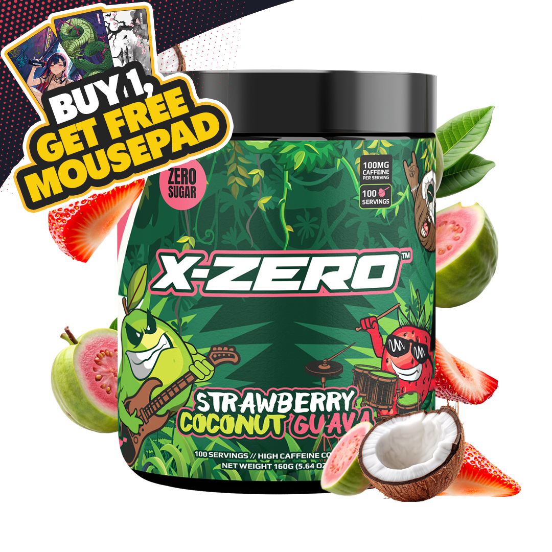 X-Zero Strawberry Coconut Guava (160g / 100 portioner)