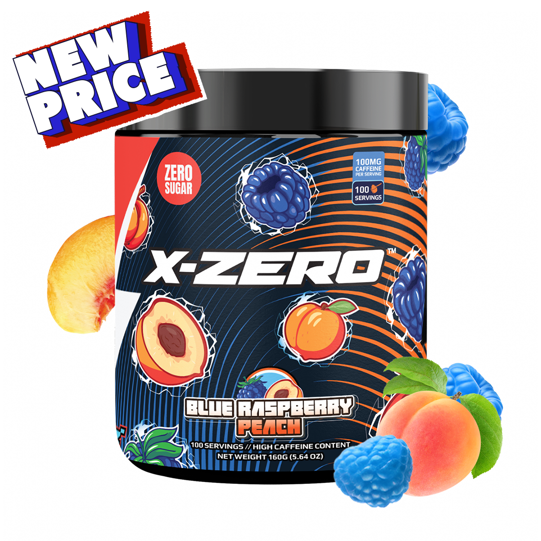 X-Zero Blue Raspberry Peach (160g / 100 Servings)