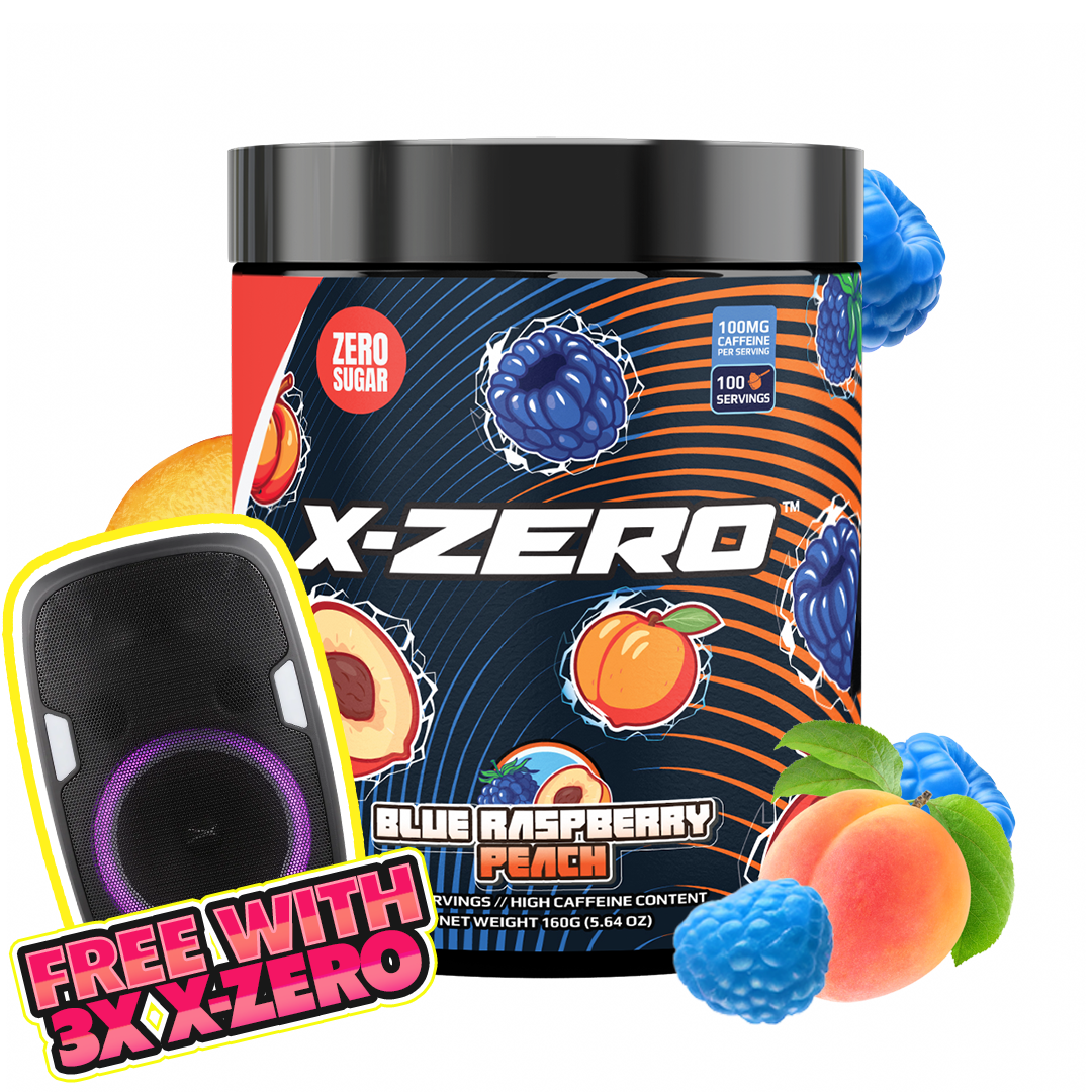 X-Zero Blue Raspberry Peach (160g / 100 Servings)