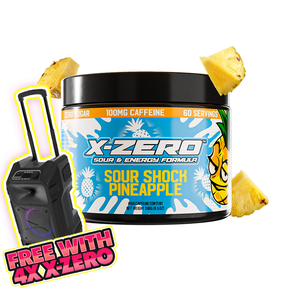 X-Zero Sour Shock Pineapple (240g / 60 Servings)