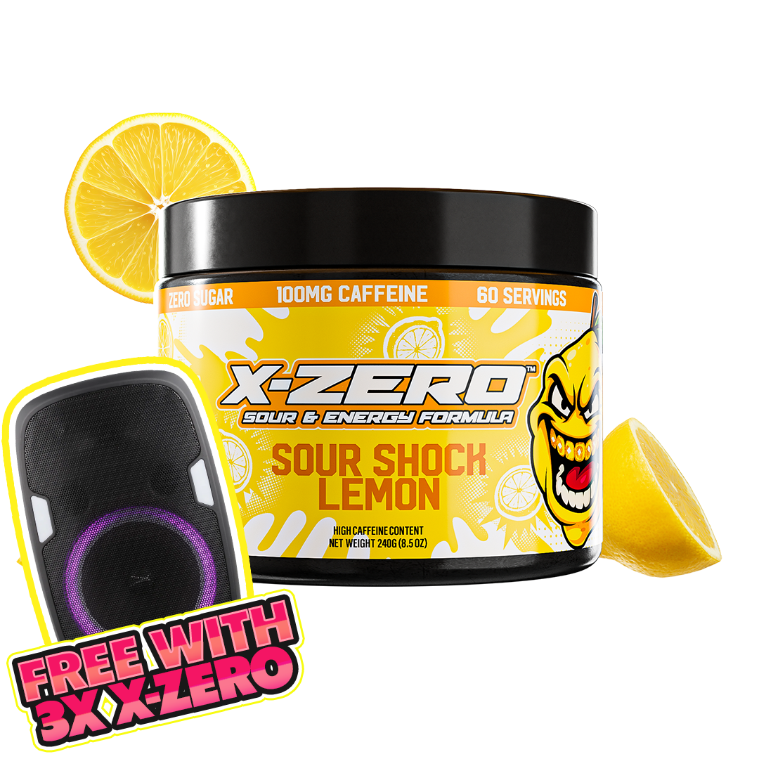 X-Zero Sour Shock Lemon (240g / 60 Servings)
