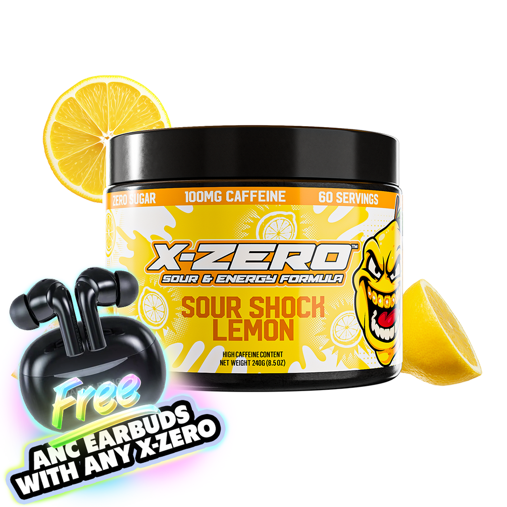 X-Zero Sour Shock Lemon (240g / 60 Servings)