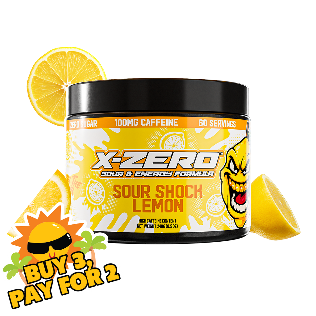 X-Zero Sour Shock Lemon (240g / 60 Servings)