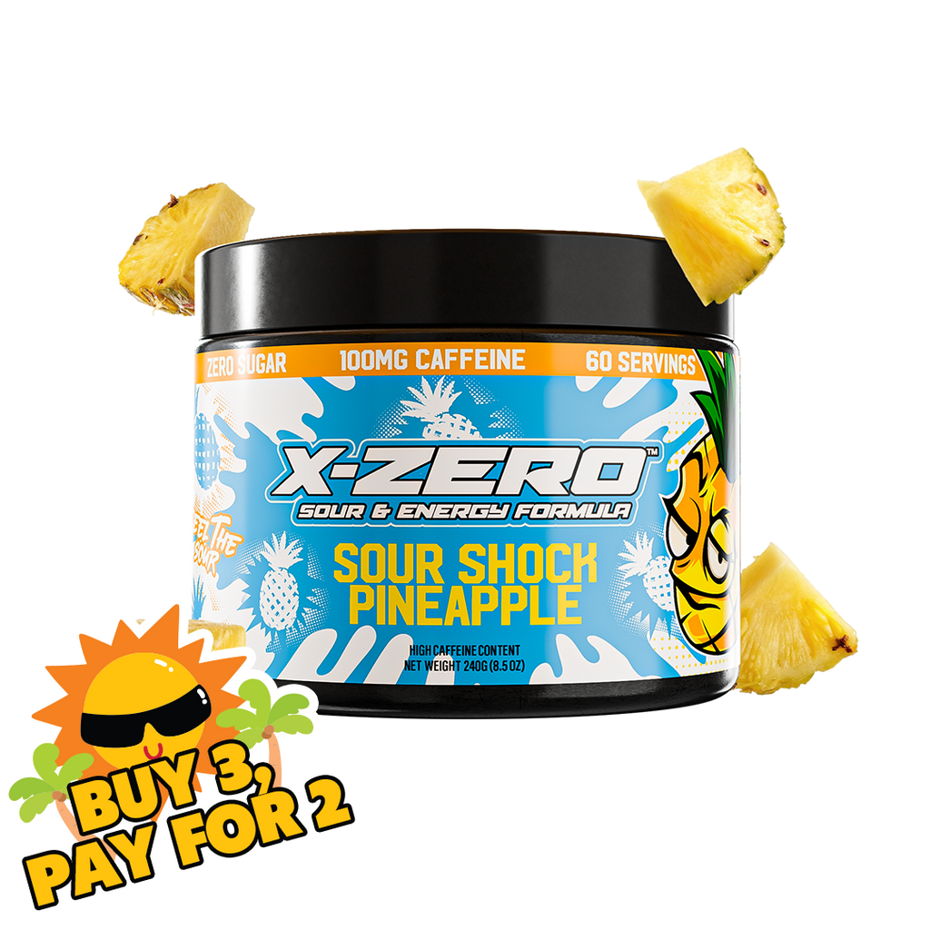X-Zero Sour Shock Pineapple (240g / 60 Servings)