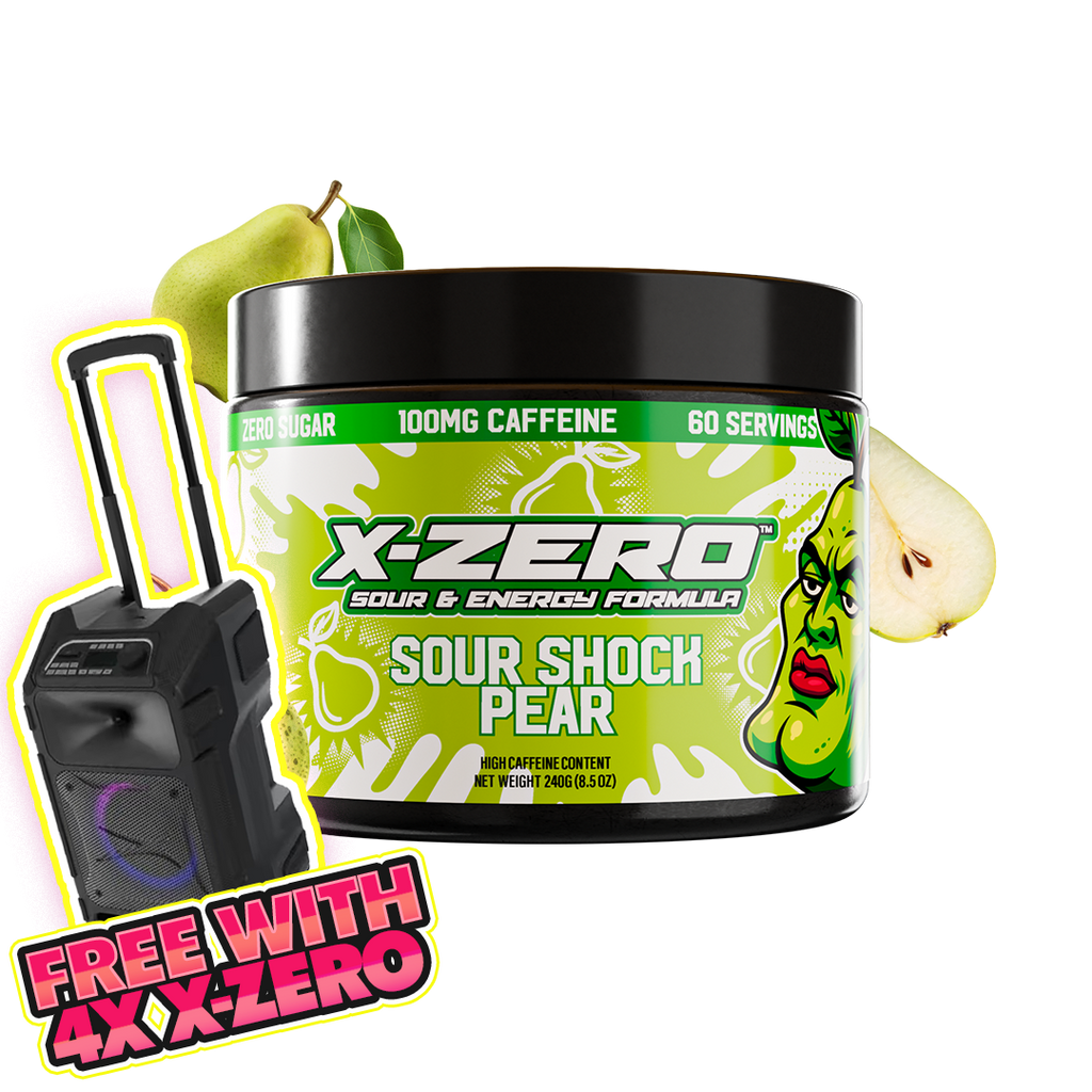 X-Zero Sour Shock Pear (240g / 60 Servings)