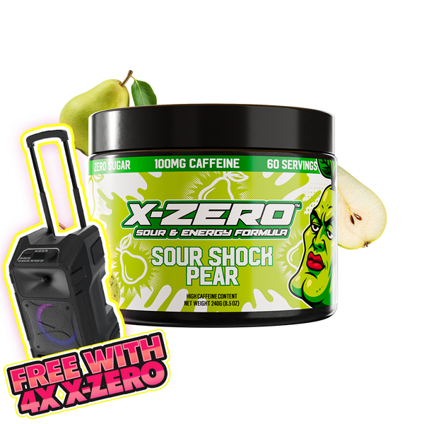 X-Zero Sour Shock Pear (240g / 60 Servings)