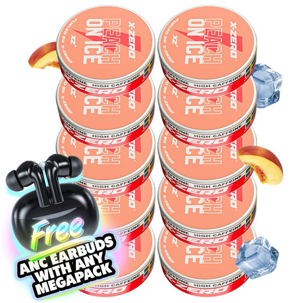 Peach on Ice Energy Pouches (10 Pack/200 Pouches)
