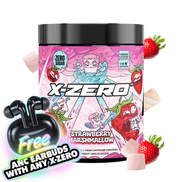 X-Zero Skumtomte / Strawberry Marshmallow (160g / 100 Servings)