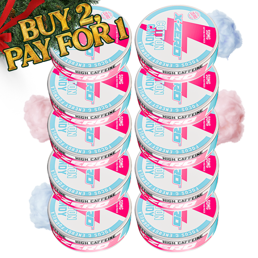 Cotton Candy Energy Pouches (10 Pack/200 Pouches)