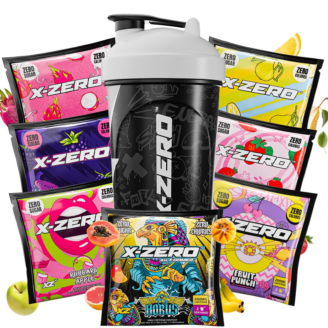 X-Zero 7 Flavor try-out pack + Shaker (500ml)