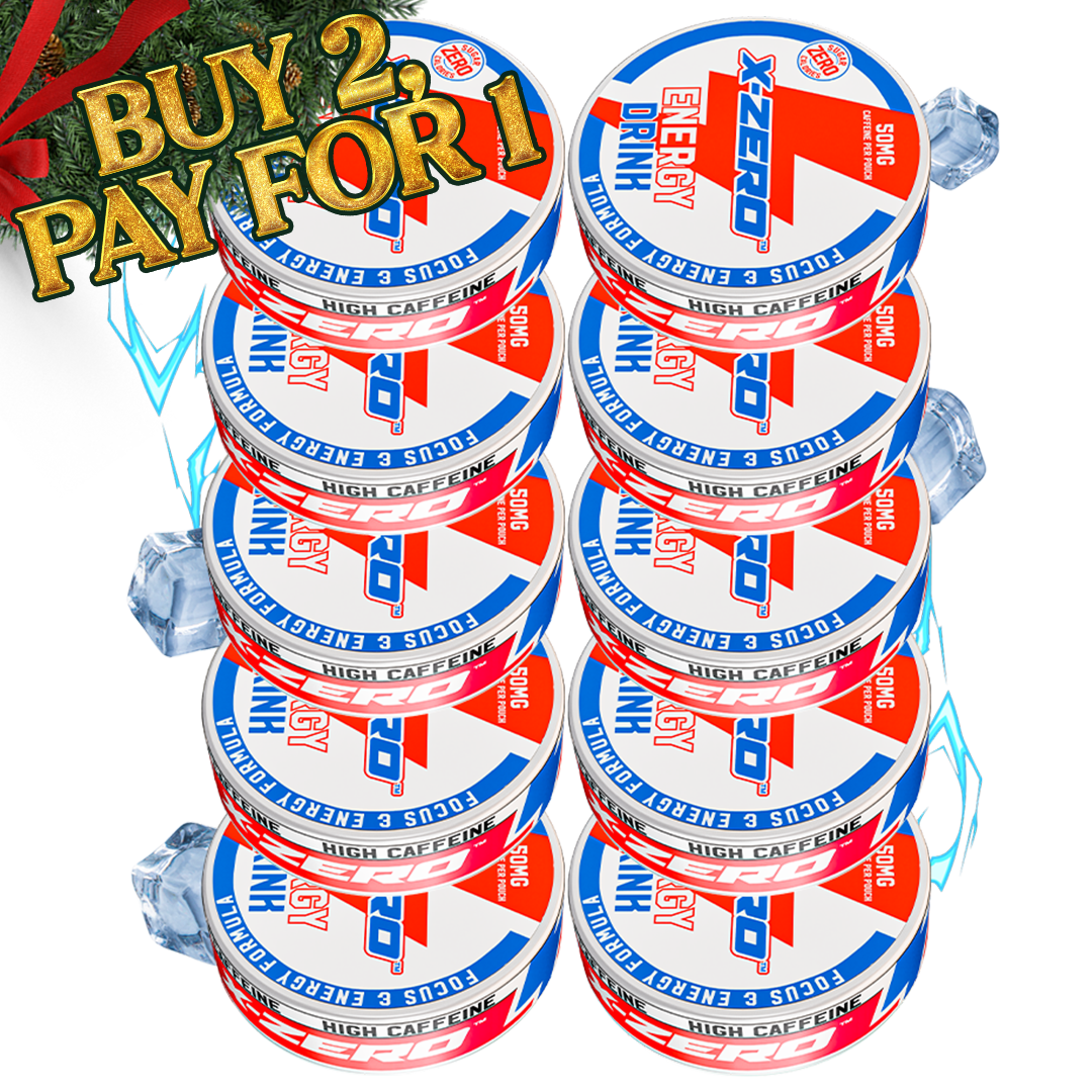 Energy Drink Energy Pouches (10 Pack/200 Pouches)