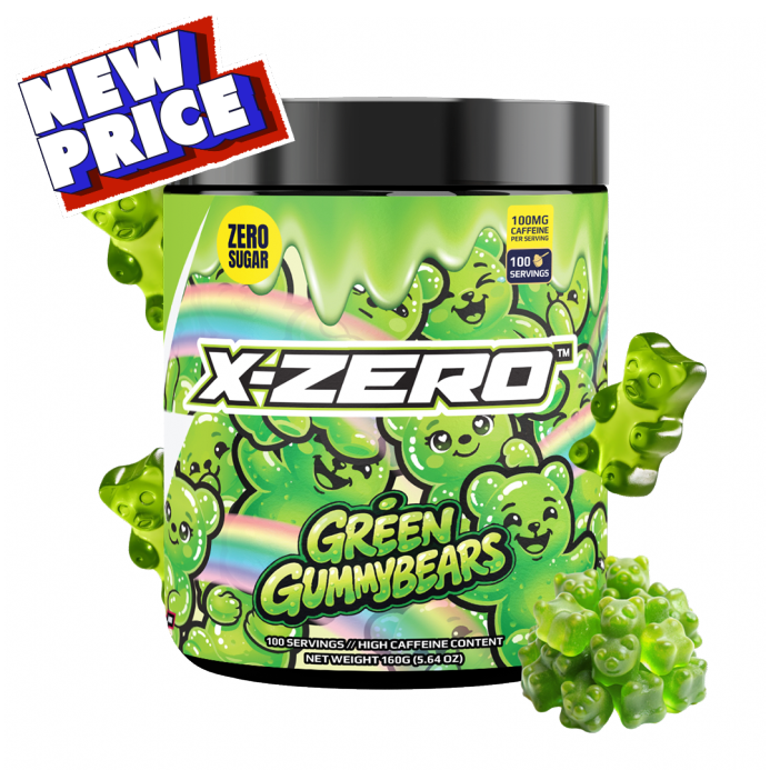 X-Zero Green Gummy Bears (160g / 100 Servings)