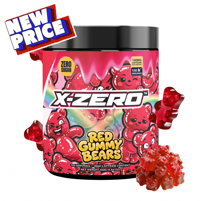 X-Zero Red Gummy Bears (160g / 100 Servings)