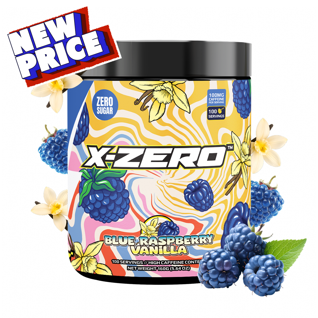 X-Zero Blue Raspberry Vanilla (160g / 100 Servings)