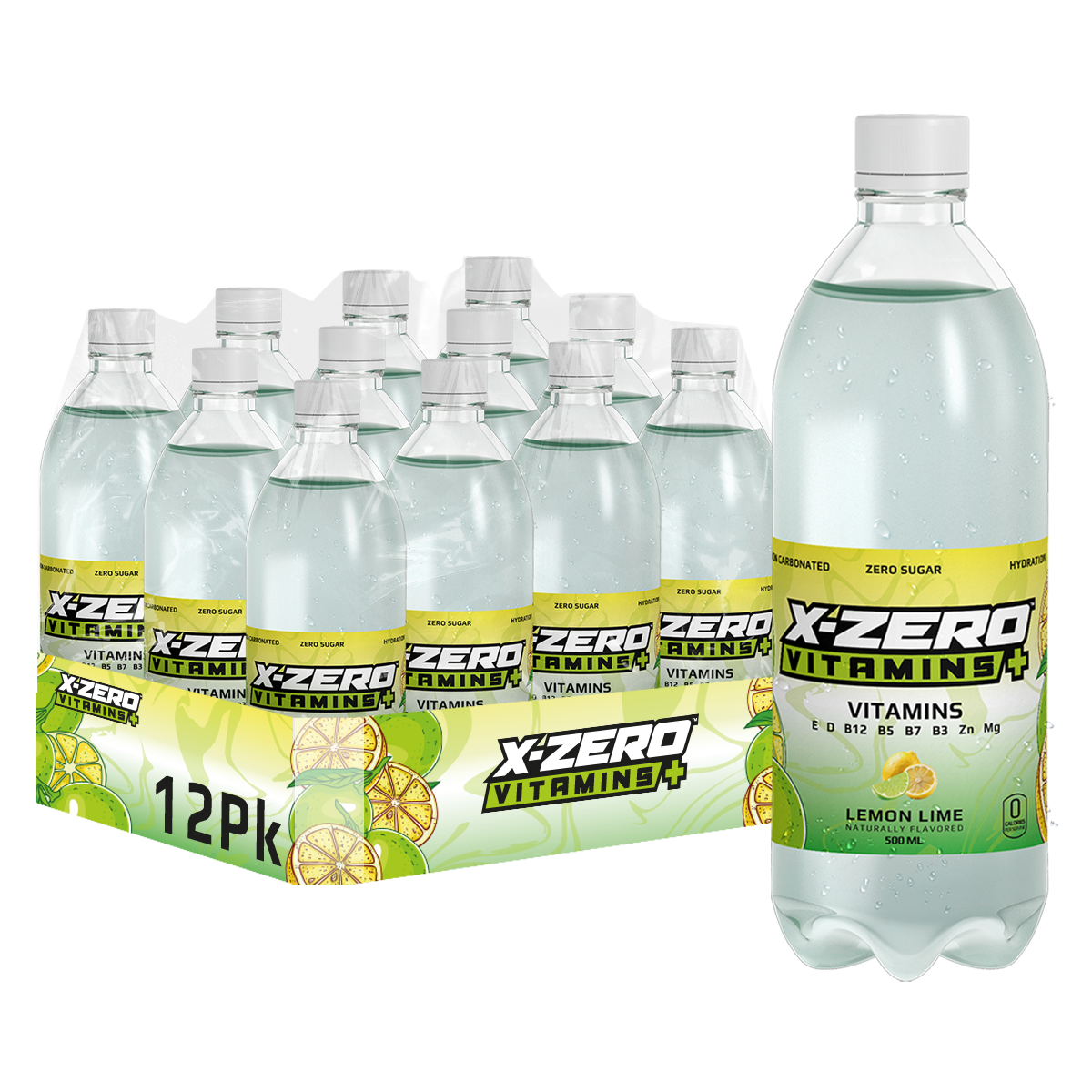 X-Zero Lemon Lime Vitamin Water (12 Pack)