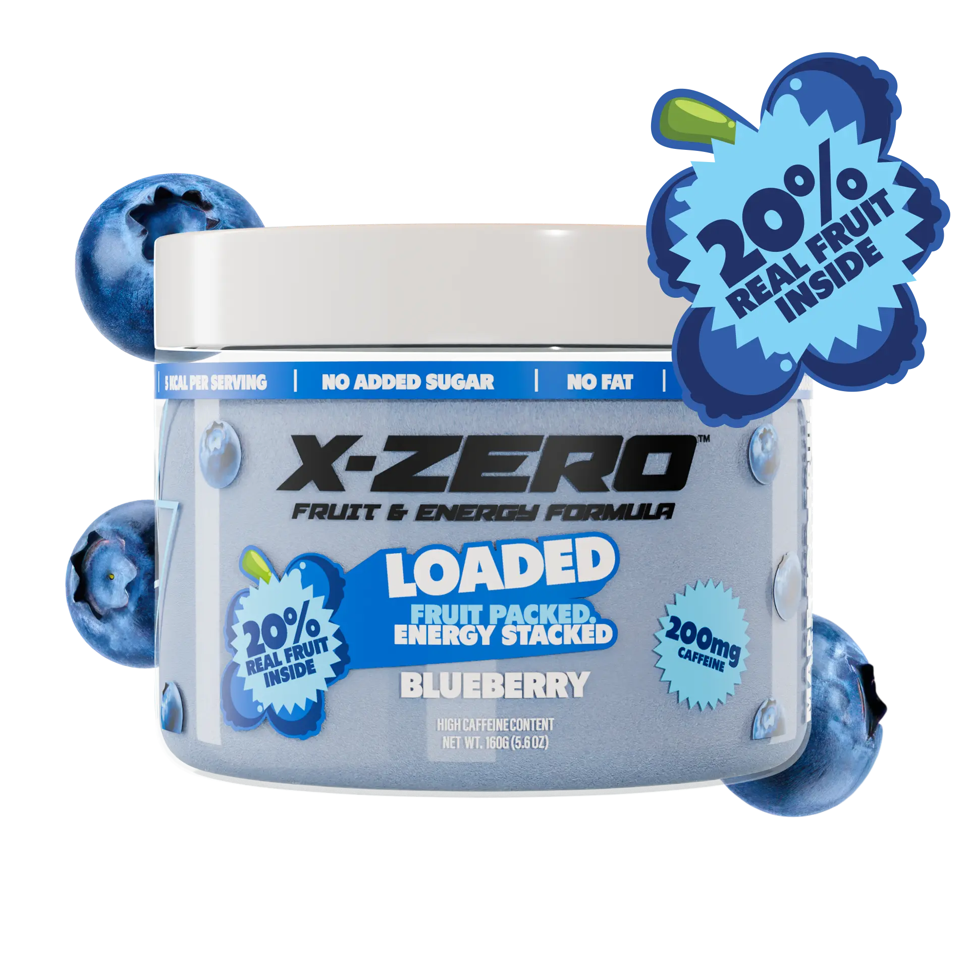 X-Zero Blueberry Loaded (160g / 40 Servings)
