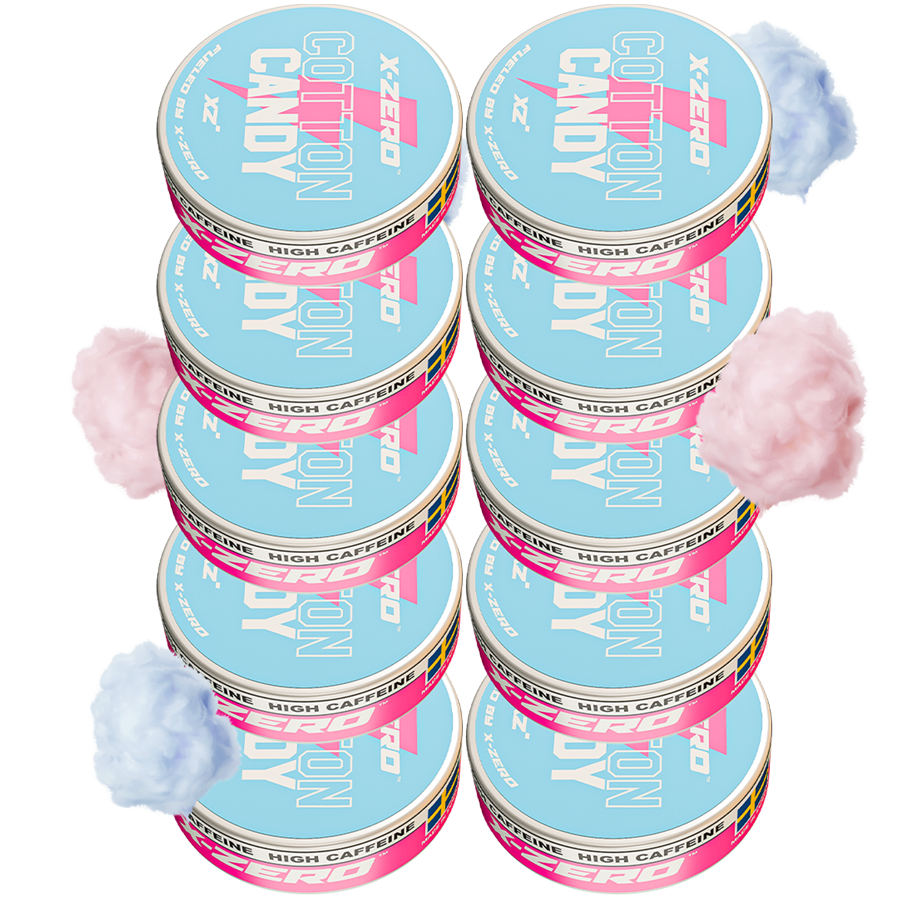 Cotton Candy Energy Pouches (10 Pack/200 Pouches)