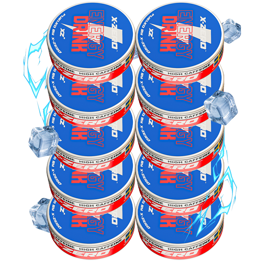 Energy Drink Energy Pouches (10 Pack/200 Pouches)