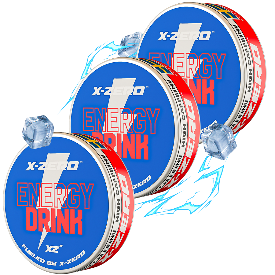 Energy Drink Energy Pouches (3 Pack / 60 Pouches)