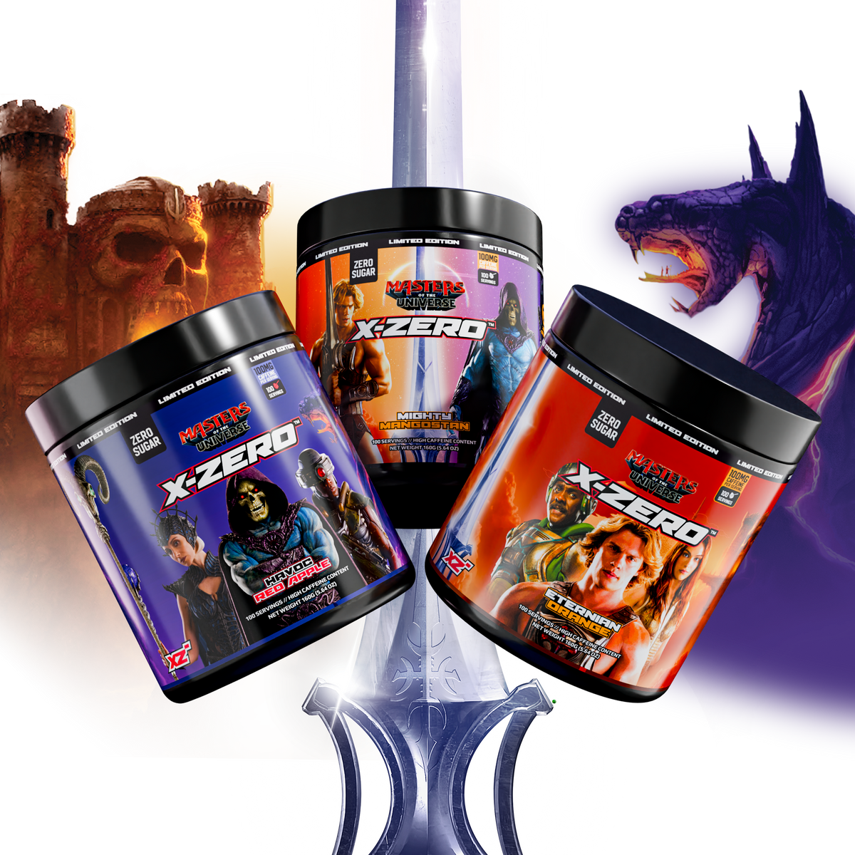 X-Zero Masters of the Universe Eternian Orange (100 portioner)